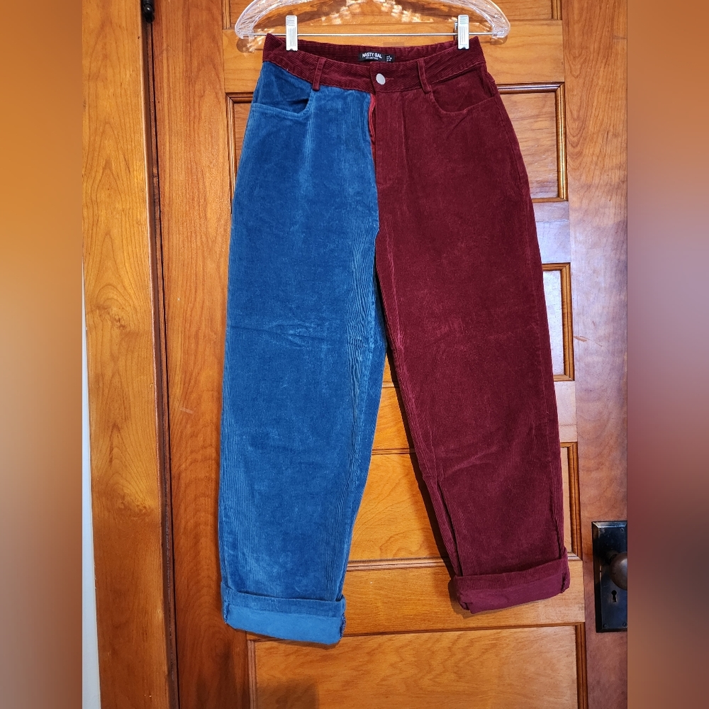 Nasty Gal Two Tone Trousers Women size 6